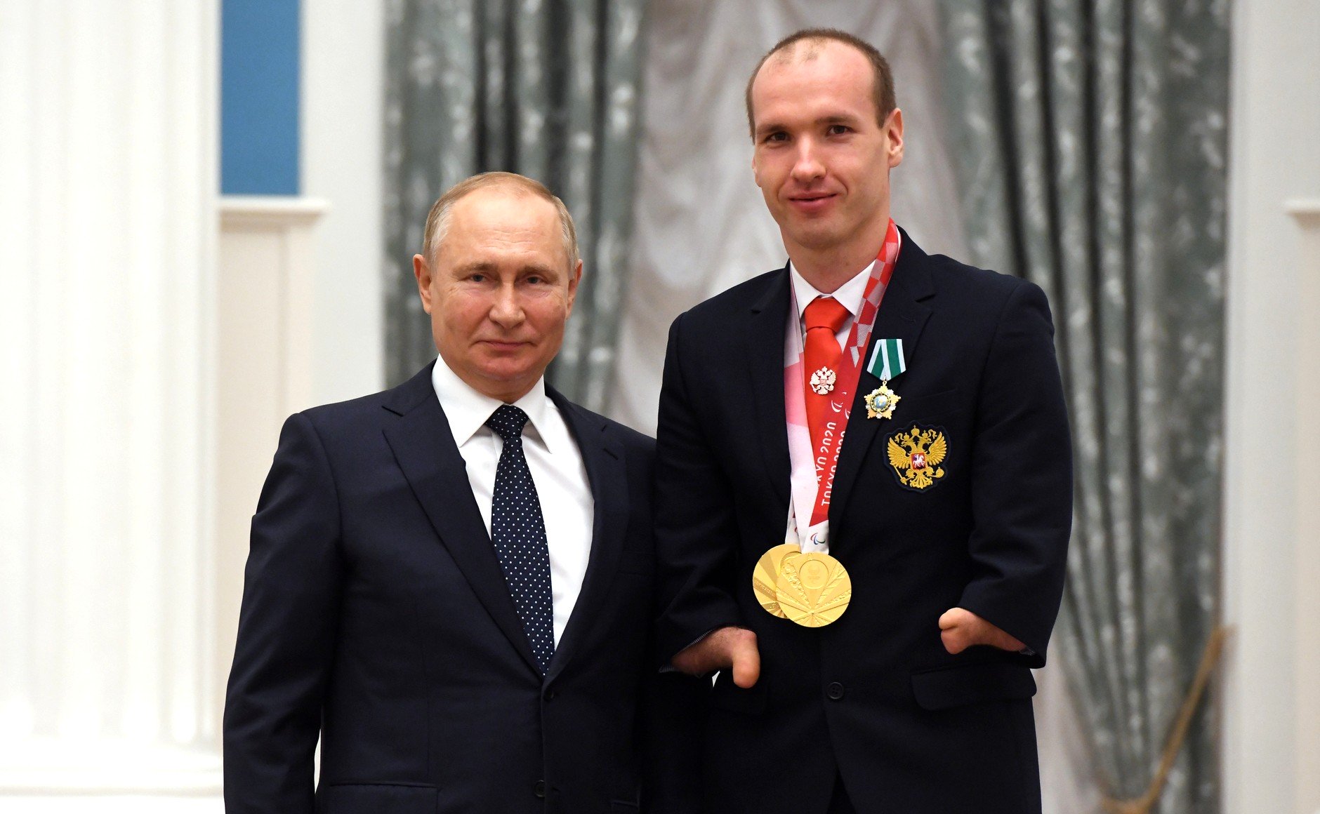 Михаил Асташов и Владимир Путин